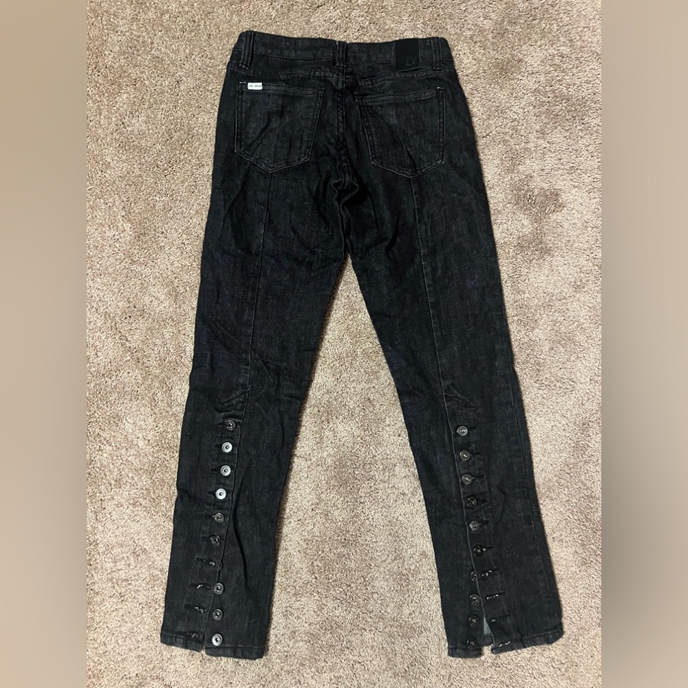 Zen Vintage Skinny Fit Button Leg Jeans